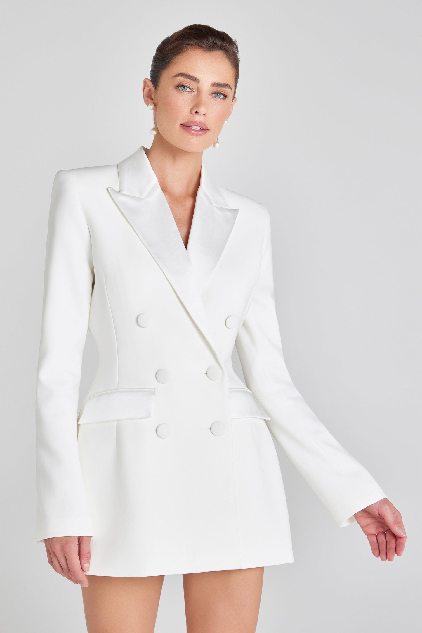 Monica White Blazer