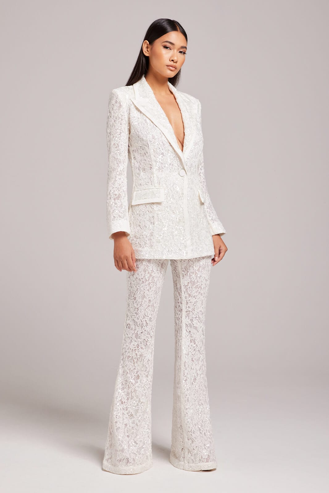 White tie shop up blazer